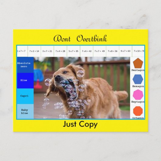 Funny dog pädagogische Spiele Postkarte (Vorderseite)