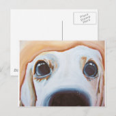 Funny Dog Painting Postkarte (Vorne/Hinten)