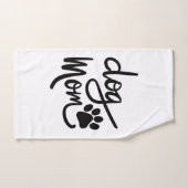 Funny Dog Paw Dog Mama Badhandtuch Set (Handtuch)