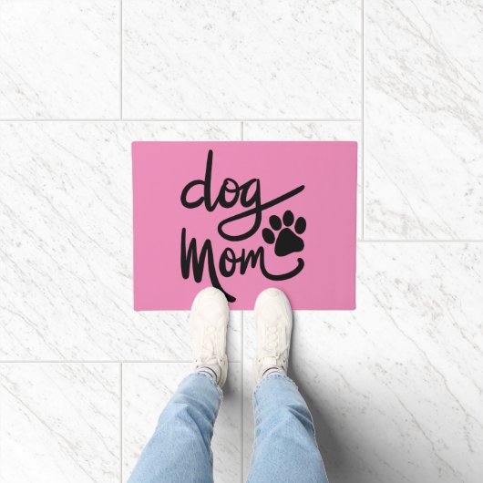 Funny Dog Paw Dog Mama Fußmatte (Indoor)