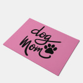 Funny Dog Paw Dog Mama Fußmatte (Schrägansicht)