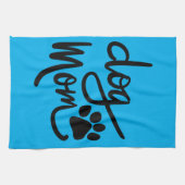Funny Dog Paw Dog Mama Geschirrtuch (Horizontal)