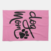 Funny Dog Paw Dog Mama Geschirrtuch (Horizontal)
