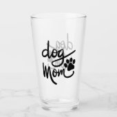 Funny Dog Paw Dog Mama Glas (Vorderseite)