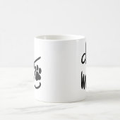 Funny Dog Paw Dog Mama Kaffeetasse (Mittel)