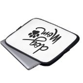 Funny Dog Paw Dog Mama Laptopschutzhülle (Vorne Knopf)