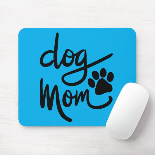 Funny Dog Paw Dog Mama Mousepad (Mit Mouse)