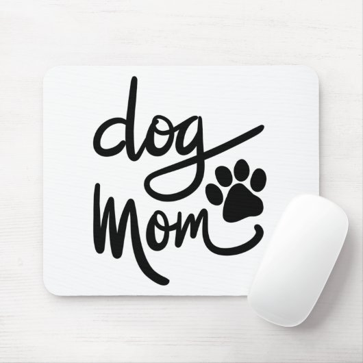 Funny Dog Paw Dog Mama Mousepad (Mit Mouse)