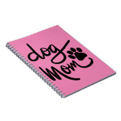Funny Dog Paw Dog Mama Notizblock (Rechte Seite)