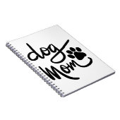 Funny Dog Paw Dog Mama Notizblock (Rechte Seite)