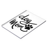 Funny Dog Paw Dog Mama Notizblock (Linke Seite)