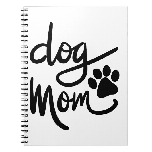 Funny Dog Paw Dog Mama Notizblock (Vorderseite)