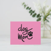 Funny Dog Paw Dog Mama Postkarte (Stehend Vorderseite)