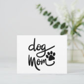 Funny Dog Paw Dog Mama Postkarte (Stehend Vorderseite)