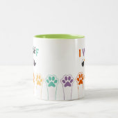 Funny Dog Paws Lover Tasse (Mittel)