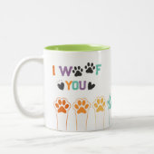 Funny Dog Paws Lover Tasse (Links)