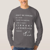 Funny Dog Personality Typografy Quote T - Shirt (Vorderseite)