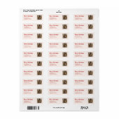 Funny Dog Pet Photo Merry Christmas Return Address (Vorne)