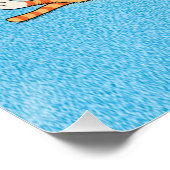 Funny Dog Pissen auf Cat Poster (Ecke)