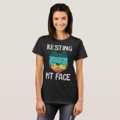 Funny Dog Pitbull Pit Face Vintag T-Shirt (Vorne ganz)