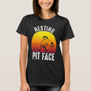 Funny Dog Pitbull ruhende Pit Face for Men Women T-Shirt