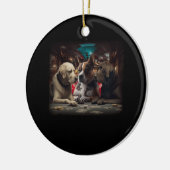 Funny Dog Poker Cards Casino Labrador Gamb Keramik Ornament (Links)