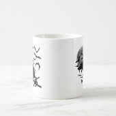 Funny Dog Pooping Bats Kaffeetasse (Mittel)