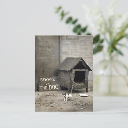 Funny Dog Postards Postkarte (Stehend Vorderseite)