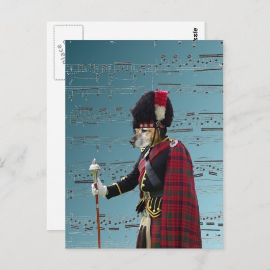 Funny Dog Postkarte (Vorne/Hinten)