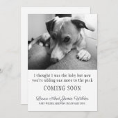 Funny Dog Pregnancy Ankündigung (Vorne/Hinten)