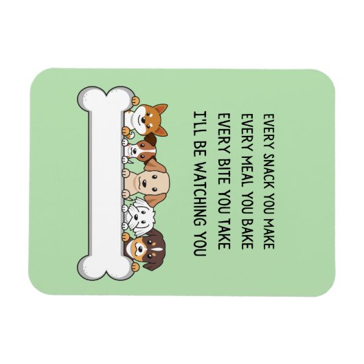 Funny Dog Puppy Faces, die ich dir beobachten werd Magnet (Horizontal)