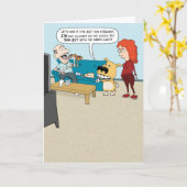 Funny Dog Questions Couch Privelages Birthday Card Karte (Gelbe Blume)