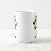 Funny Dog Quote Grumpy Green Monster Kaffeetasse (Mittel)