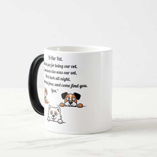 Funny Dog Quote Tasse - Geschenk für Tierärzte ode (Vorderseite Links)