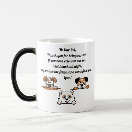Funny Dog Quote Tasse - Geschenk für Tierärzte ode (Links)