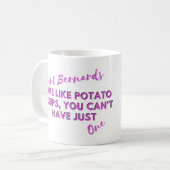 Funny Dog Quotes: Saint Bernards und Kartoffelchip Kaffeetasse (Vorderseite Links)