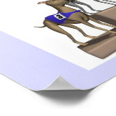 FUNNY DOG RACING JOKE POSTER (Ecke)