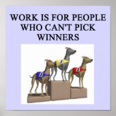 FUNNY DOG RACING JOKE POSTER (Vorne)