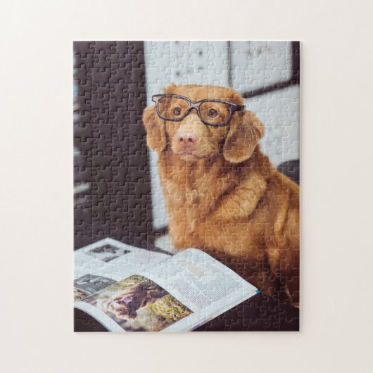 Funny Dog Reading Puzzle (Vertikal)