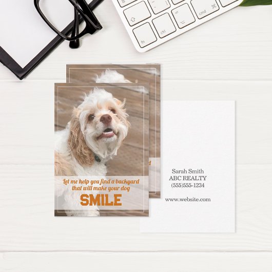 Funny Dog Real Anwesen Pop Mitteilungskarte