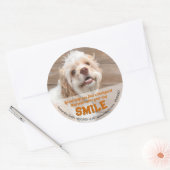 Funny Dog Real Anwesen Pop Runder Aufkleber (Umschlag)