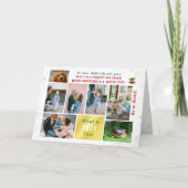 Funny Dog Ruff Jahr Wir haben neue Zuhause 7 Fotos Karte (Vorderseite)