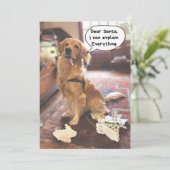 Funny Dog Santa I kann alles erklären Weihnachten (Stehend Vorderseite)