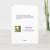 Funny Dog Santa I kann alles erklären Weihnachten Karte (Rückseite)