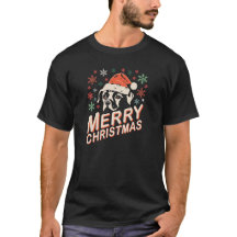 Funny Dog Santa Merry Weihnachten Vintag