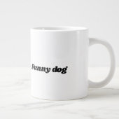 Funny dog saß vor dem Magazin Jumbo-Tasse (Rechts)