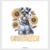 Funny Dog Schnauzer Aufkleber (Blatt)