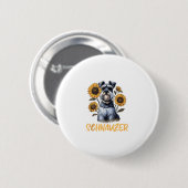 Funny Dog Schnauzer Button (Vorne & Hinten)