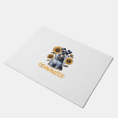 Funny Dog Schnauzer Fußmatte (Schrägansicht)