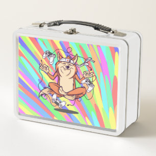 Funny Dog Shiba Inu Gaming Design Metall Brotdose